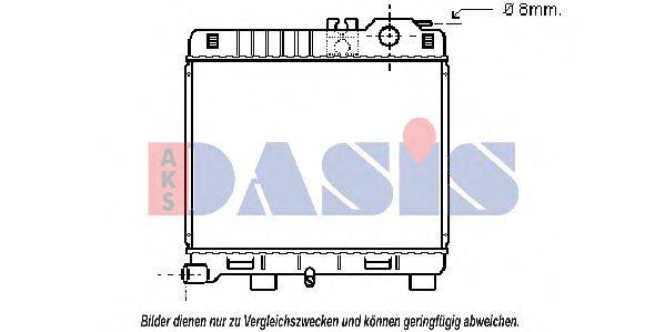 AKS DASIS BW2033 Радіатор, охолодження двигуна