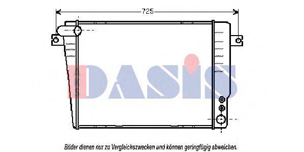 AKS DASIS BW2036 Радіатор, охолодження двигуна