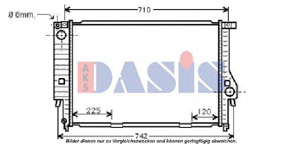 AKS DASIS BW2159 Радіатор, охолодження двигуна