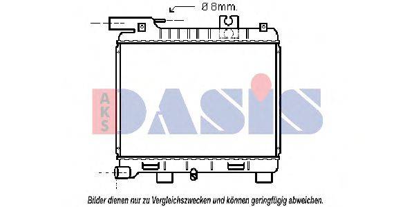 AKS DASIS BW2053 Радіатор, охолодження двигуна