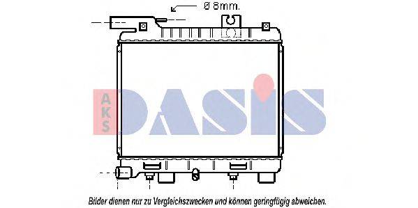 AKS DASIS BW2056 Радіатор, охолодження двигуна