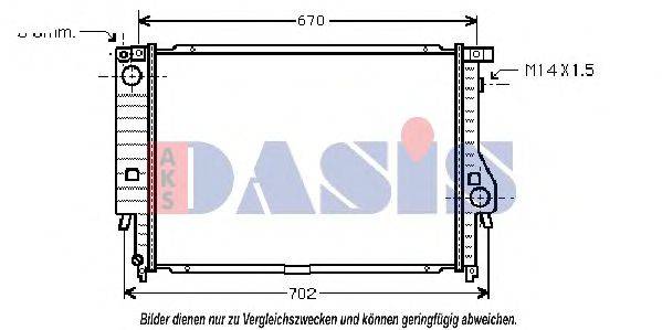 AKS DASIS BW2102 Радіатор, охолодження двигуна