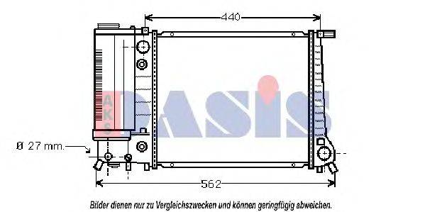 AKS DASIS BW2082 Радіатор, охолодження двигуна