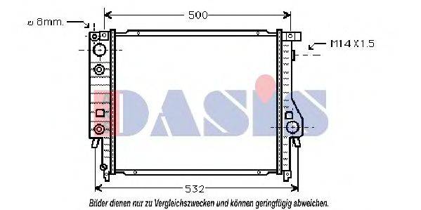 AKS DASIS BW2099 Радіатор, охолодження двигуна