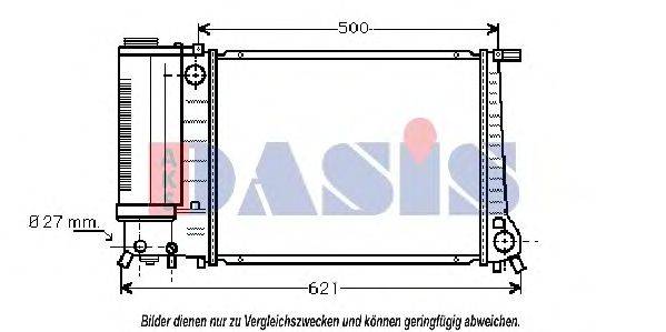 AKS DASIS BW2101 Радіатор, охолодження двигуна