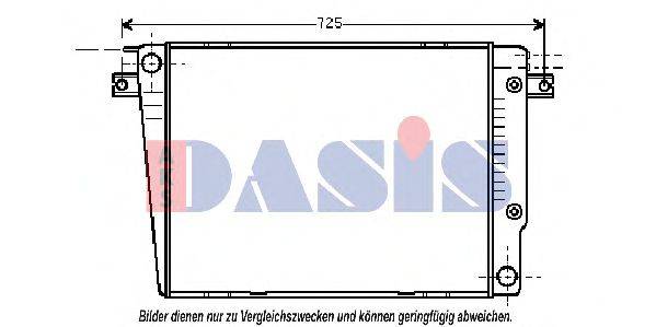 AKS DASIS 1408801 Радіатор, охолодження двигуна