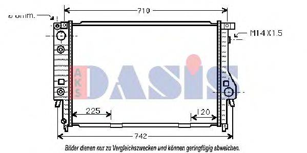 AKS DASIS BW2094 Радіатор, охолодження двигуна