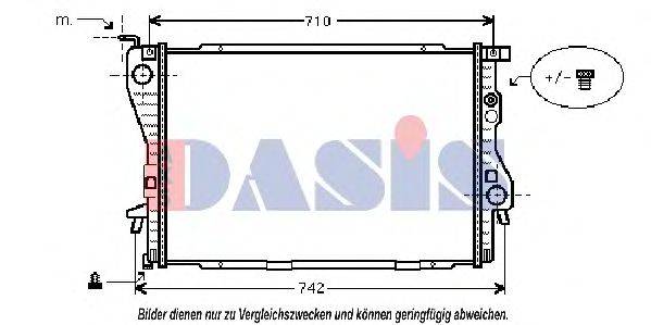 AKS DASIS 6002202 Радіатор, охолодження двигуна