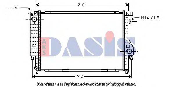 AKS DASIS BW2138 Радіатор, охолодження двигуна