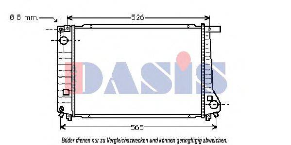 AKS DASIS BW2103 Радіатор, охолодження двигуна