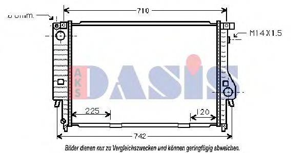 AKS DASIS BW2095 Радіатор, охолодження двигуна