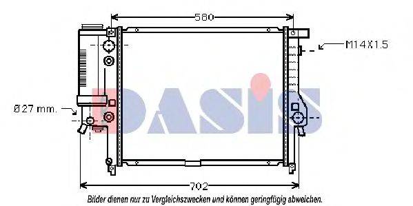 AKS DASIS BW2143 Радіатор, охолодження двигуна