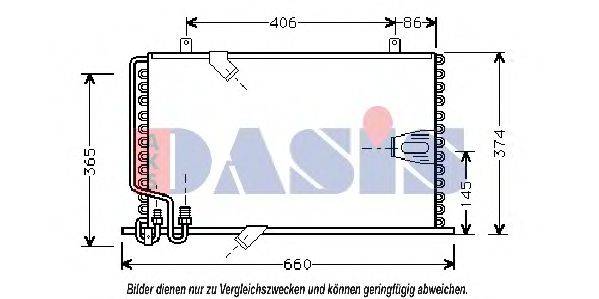 AKS DASIS 06005184 Конденсатор, кондиціонер