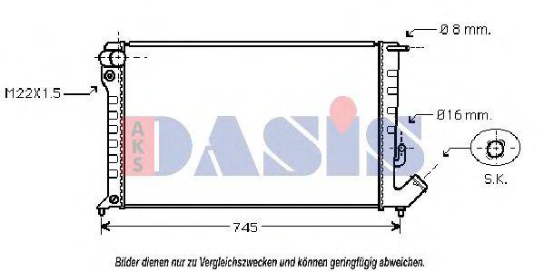 AKS DASIS CN2169 Радіатор, охолодження двигуна