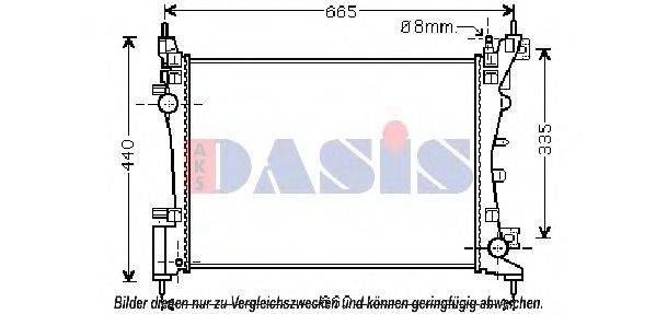 AKS DASIS CN2261 Радіатор, охолодження двигуна