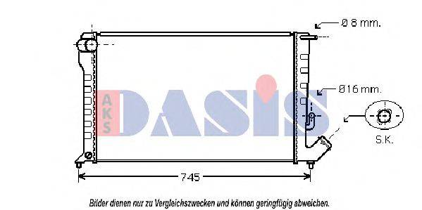 AKS DASIS CN2194 Радіатор, охолодження двигуна