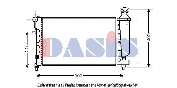AKS DASIS 9002197 Радіатор, охолодження двигуна