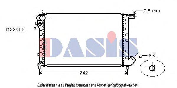 AKS DASIS CN2198 Радіатор, охолодження двигуна