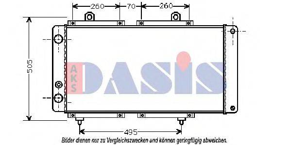 AKS DASIS PEA2033 Радіатор, охолодження двигуна