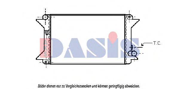 AKS DASIS CN2002 Радіатор, охолодження двигуна