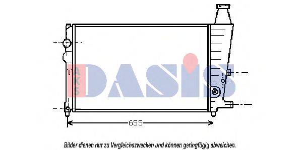 AKS DASIS CN2009 Радіатор, охолодження двигуна