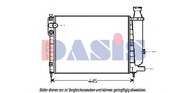 AKS DASIS CN2046 Радіатор, охолодження двигуна