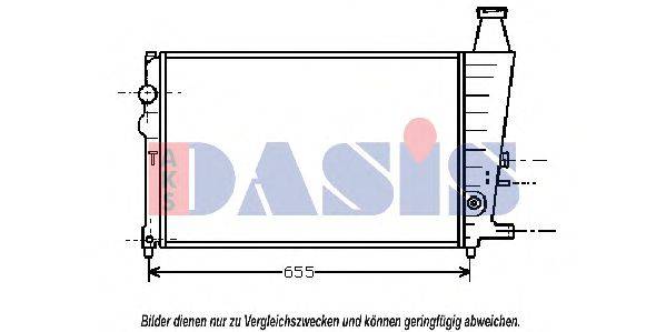 AKS DASIS CN2051 Радіатор, охолодження двигуна