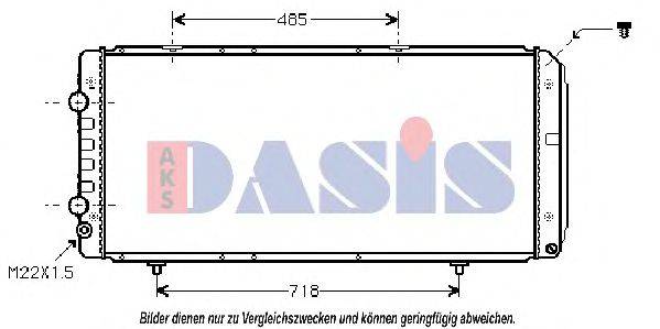 AKS DASIS PE2151 Радіатор, охолодження двигуна