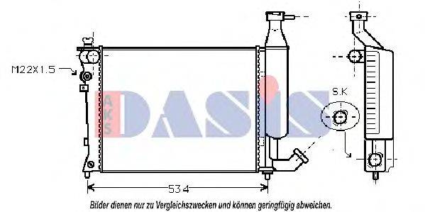 AKS DASIS CN2149 Радіатор, охолодження двигуна