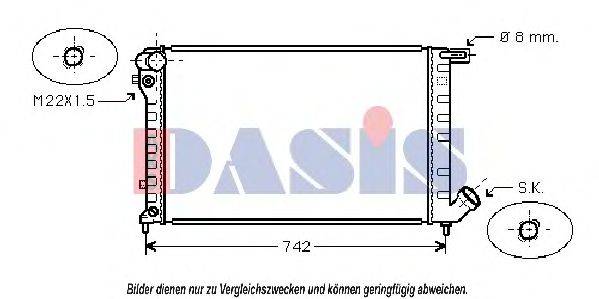 AKS DASIS CN2137 Радіатор, охолодження двигуна
