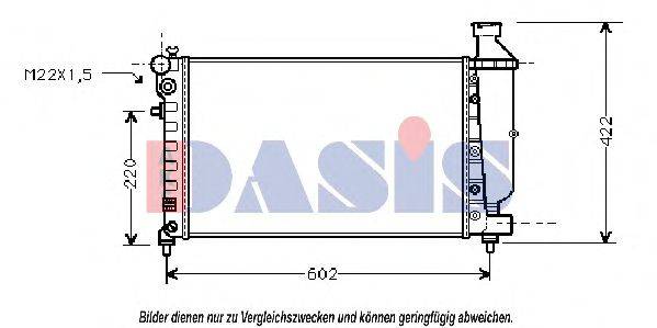 AKS DASIS CN2117 Радіатор, охолодження двигуна