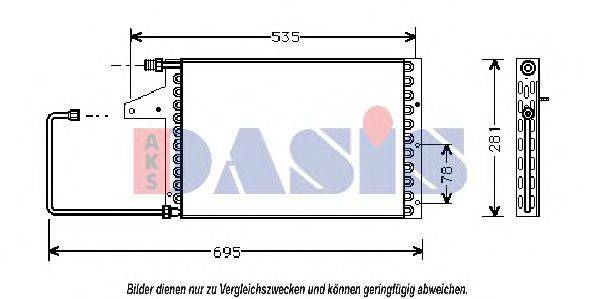 AKS DASIS 1523301 Конденсатор, кондиціонер