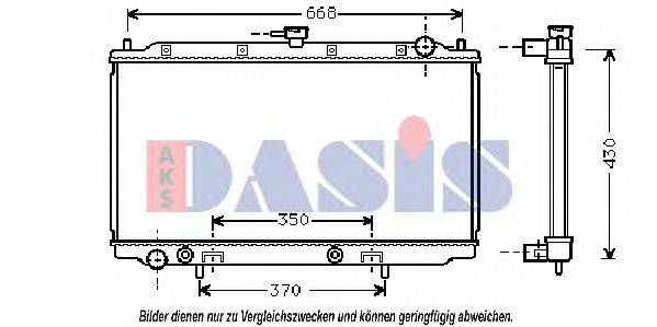 AKS DASIS DN2196 Радіатор, охолодження двигуна