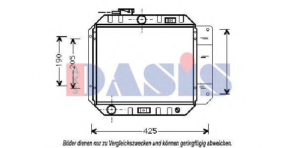 AKS DASIS DN2006 Радіатор, охолодження двигуна