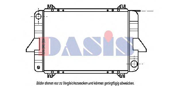 AKS DASIS DN2087 Радіатор, охолодження двигуна