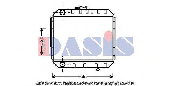 AKS DASIS DN2007 Радіатор, охолодження двигуна