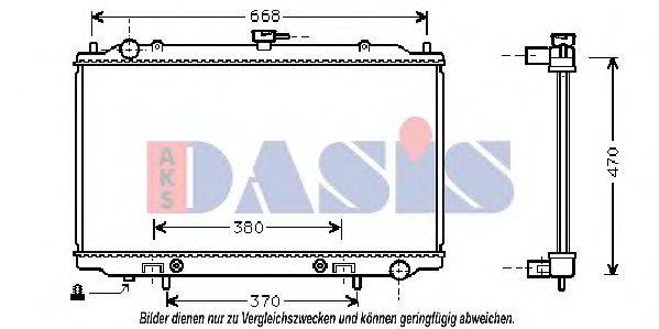 AKS DASIS DN2189 Радіатор, охолодження двигуна
