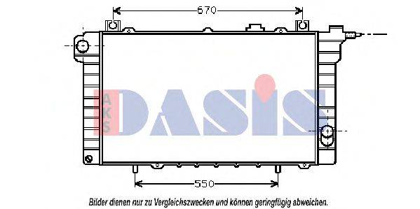 AKS DASIS DN2110 Радіатор, охолодження двигуна