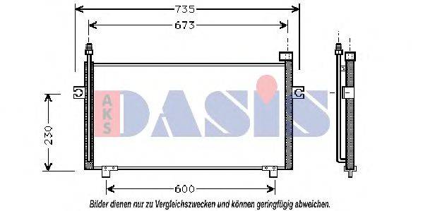 AKS DASIS DN5197 Конденсатор, кондиціонер