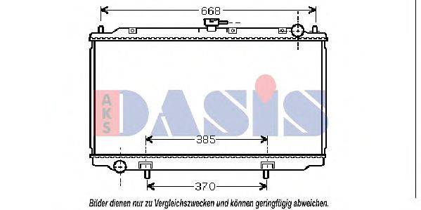 AKS DASIS DN2216 Радіатор, охолодження двигуна