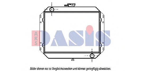 AKS DASIS DN2009 Радіатор, охолодження двигуна