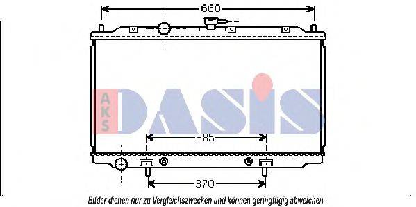 AKS DASIS DN2218 Радіатор, охолодження двигуна