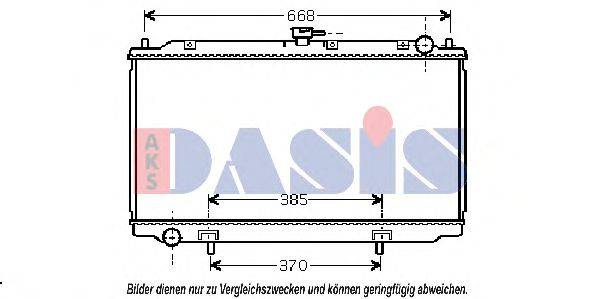 AKS DASIS DN2220 Радіатор, охолодження двигуна