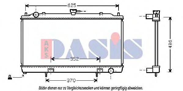 AKS DASIS DN2229 Радіатор, охолодження двигуна