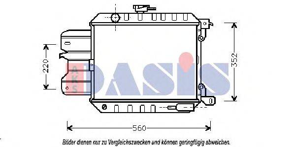 AKS DASIS DN2013 Радіатор, охолодження двигуна