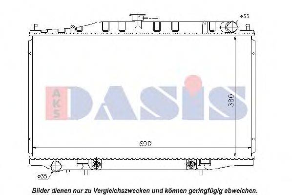 AKS DASIS DN2318 Радіатор, охолодження двигуна