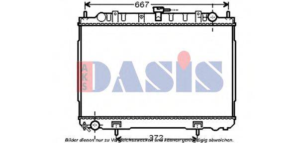 AKS DASIS DN2241 Радіатор, охолодження двигуна