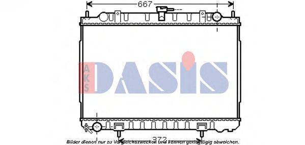 AKS DASIS DN2240 Радіатор, охолодження двигуна