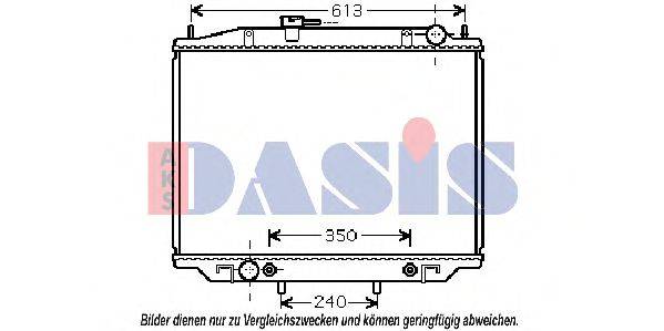 AKS DASIS DNA2262 Радіатор, охолодження двигуна