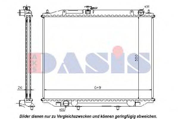 AKS DASIS DN2300 Радіатор, охолодження двигуна